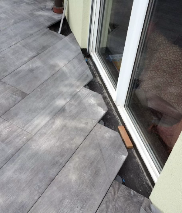 Pose de terrasse dalles sur plot